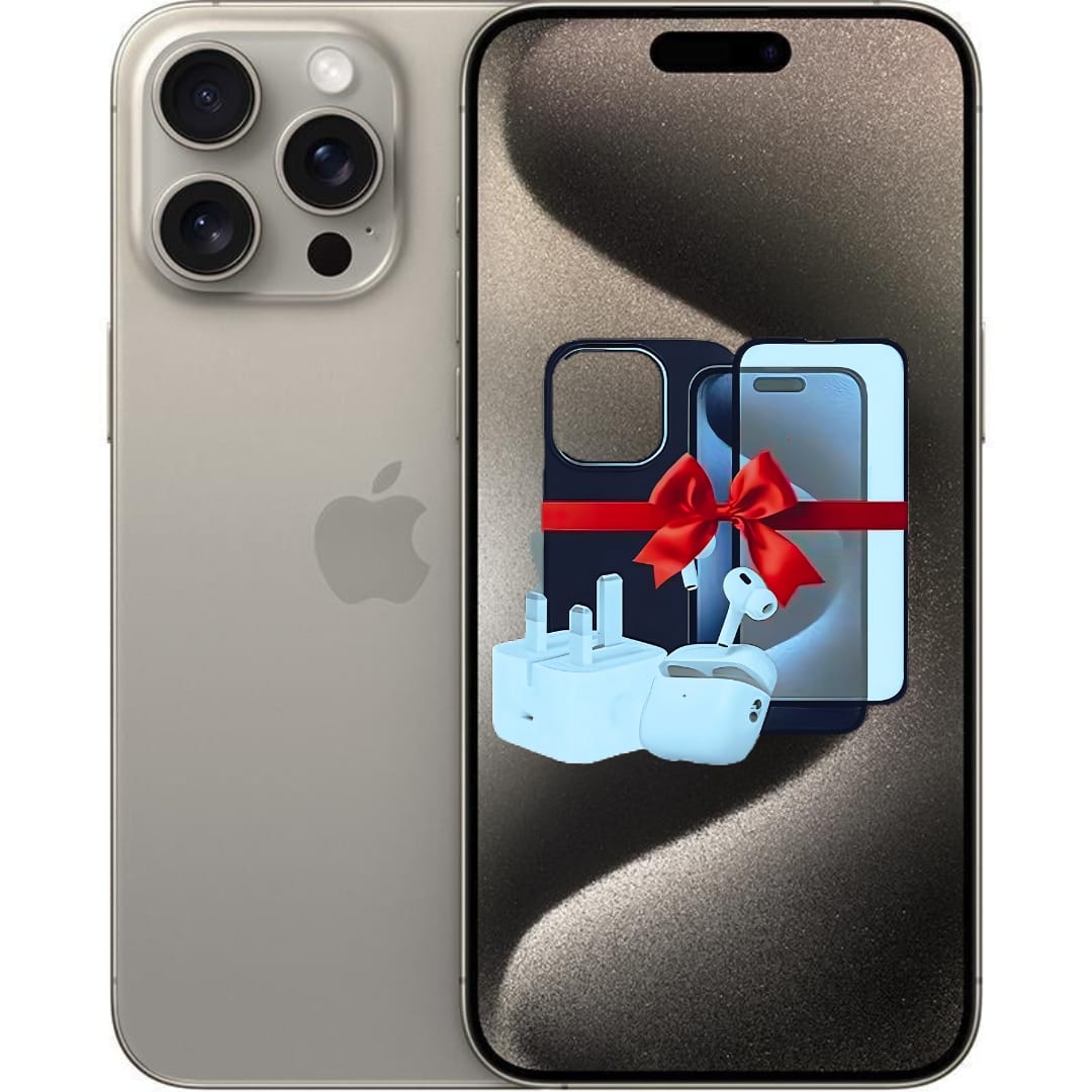 أبل ايفون 15برو ماكس سعة 256 جيجا 5G - ضمان أبل سنتين